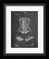 Chalkboard Corset Patent Fine Art Print