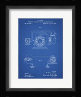 Blueprint Tesla Operating Electric Motors Map Patent Fine Art Print