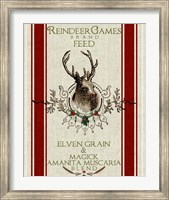 Reindeer Feedsack Fine Art Print