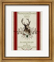 Reindeer Feedsack Fine Art Print