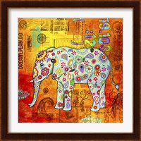 Mosaic Elephant II Fine Art Print