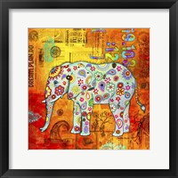 Mosaic Elephant II Fine Art Print