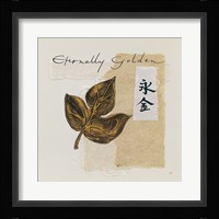 Bronze Leave IV Eternally Golden Framed Print