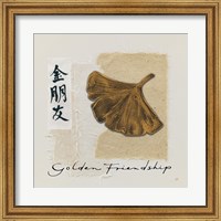 Bronze Leaf I Golden Friendship Fine Art Print
