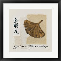 Bronze Leaf I Golden Friendship Fine Art Print