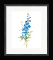 Floursack Florals on White VII Framed Print