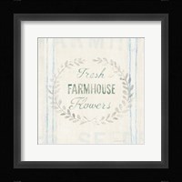 Floursack Florals VIII Framed Print