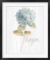 Garden Hydrangea on Wood Hope Fine Art Print