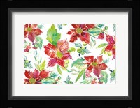 Poinsettia Pretty V Fine Art Print