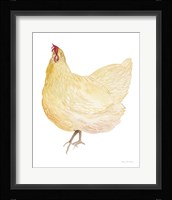 Life on the Farm Chicken Element II Framed Print