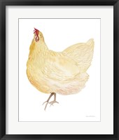 Life on the Farm Chicken Element II Framed Print