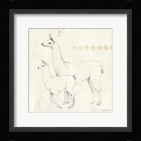 Llama Land X Framed Print