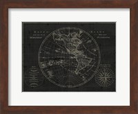 Mappemonde Etching v2 Fine Art Print