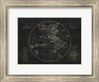 Mappemonde Etching v2 Fine Art Print