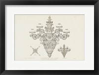 Ornamental Metal Work X Light Framed Print