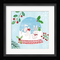 Snow Globe Animals IV Framed Print