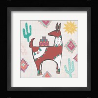 Playful Llamas IV Framed Print