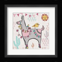 Playful Llamas II Framed Print