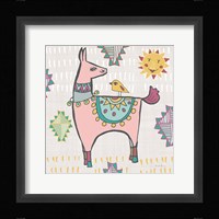 Playful Llamas III Framed Print