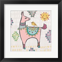 Playful Llamas III Framed Print