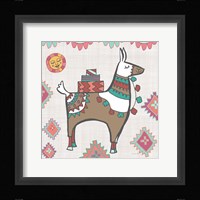 Playful Llamas I Framed Print
