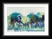 Blue Green Tree Reflections Fine Art Print