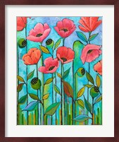 Coral Poppies Fine Art Print