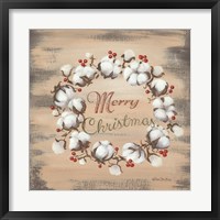 Cotton Wreath Holiday Fine Art Print