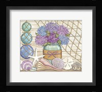 Hydrangea & Seashells Fine Art Print