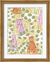 Hello Cheetah - Pink & Orange Fine Art Print