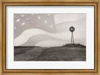 Patriotic Windmill Fine Art Print