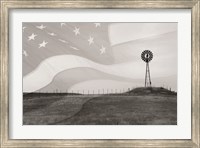 Patriotic Windmill Fine Art Print