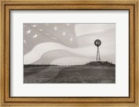 Patriotic Windmill Fine Art Print
