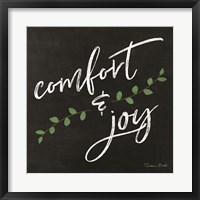 Comfort & Joy Chalkboard Fine Art Print