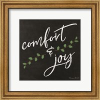 Comfort & Joy Chalkboard Fine Art Print