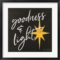Goodness & Light Chalkboard Fine Art Print
