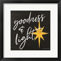 Goodness & Light Chalkboard Fine Art Print