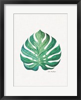 Watercolor Monstera Leaf Fine Art Print