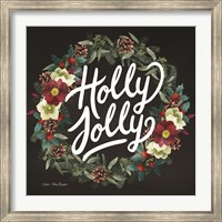 Holly Jolly Wreath Fine Art Print