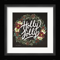 Holly Jolly Wreath Fine Art Print