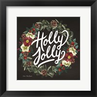 Holly Jolly Wreath Fine Art Print