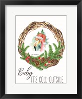 Baby It's Cold Outside Wreath Fine Art Print