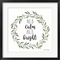 All is Calm Wreath Fine Art Print