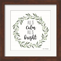 All is Calm Wreath Fine Art Print