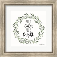 All is Calm Wreath Fine Art Print