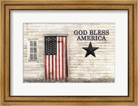God Bless American Flag Fine Art Print