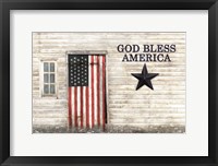 God Bless American Flag Fine Art Print
