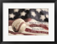 Baseball - Playing the Game Framed Print