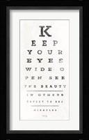Eye Chart II Framed Print