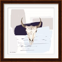 Colored Steer Head II Fine Art Print